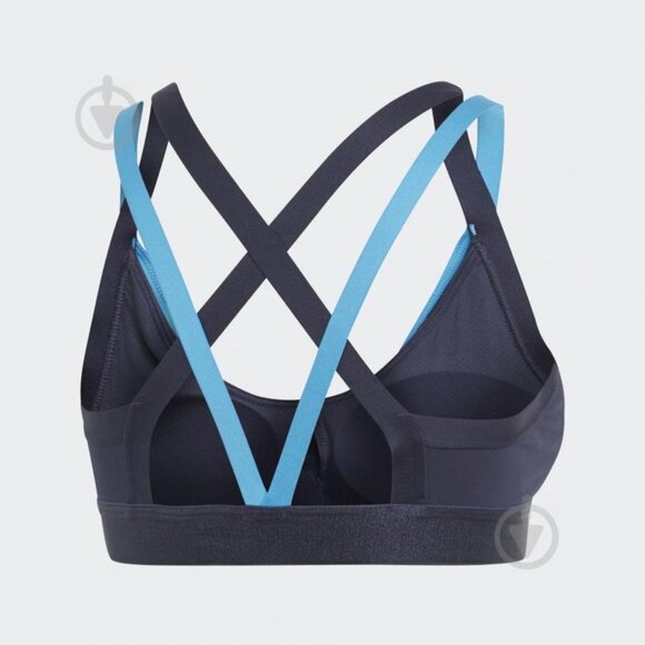 Adidas All Me Framing Light Support Sports Bra | Legendary Ink| DU1297 | 2XS - Picture 7 of 8